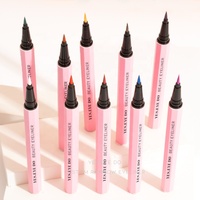 Eyeliner à Marque Privée, Emballage Personnalisé, Logo Personnalisé, Colle Rose, Paillettes Colorées, Produits de Maquillage Sans Huile à Marque Privée