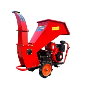 Garden Tree shredder branch and leaf chipper gasoline diesel shredder straw branch crushing machine