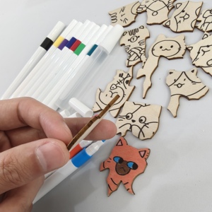 <span class=keywords><strong>Puzzles</strong></span> en bois <span class=keywords><strong>à</strong></span> colorier <span class=keywords><strong>à</strong></span> faire soi-même - Ensemble de <span class=keywords><strong>puzzles</strong></span> en bois créatifs pour projets artistiques et activités éducatives - Product Image 5