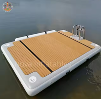 Plateforme flottante gonflable en PVC de qualité commerciale, épaisseur 0,9 mm, 3 m, pour bain de soleil, île flottante pour yacht
