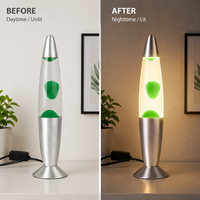 Lampe de table décorative moderne en aluminium et verre, sans fil, à LED effet lave, pour salon, cadeau, vente au détail et en gros