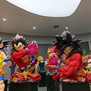 Figurine Goku <span class=keywords><strong>Super</strong></span> Saiyan 4 Anime <span class=keywords><strong>Dragon</strong></span> <span class=keywords><strong>Ball</strong></span> <span class=keywords><strong>GT</strong></span> en résine, statue de collection avec base LED Shenron pour la décoration de la maison - Product Image 1