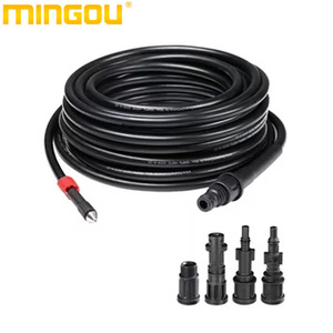 Manguera de alta presión Mingou de 30 m, tubo de PVC negro con accesorios para salida de agua de máquina de lavado de autos - Product Image 1