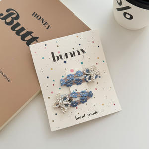 <span class=keywords><strong>Haruhi</strong></span> คลิป bb ปักลายดอกไม้มุกใหม่คลิปหนีบผมสำหรับเด็กคลิปผมแฮนด์เมดระดับพรีเมียมแสนหวาน - Product Image 2