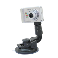 Support de montage de voiture à grande ventouse réglable de 90mm pour caméra d'action et adaptateur de trépied à vis stable DVR 1/4