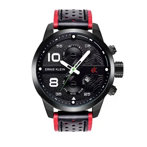 男性カップルのための人気のトップブランド腕時計高級レザースポーツクォーツ時計