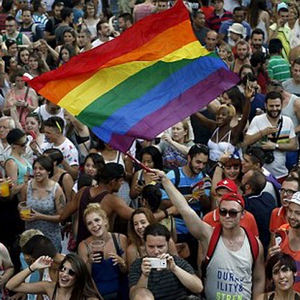 Lgbt гей-флаг высокого качества цифровой печати двухсторонний 3x5 футов уличный Радужный Флаг - Product Image 2