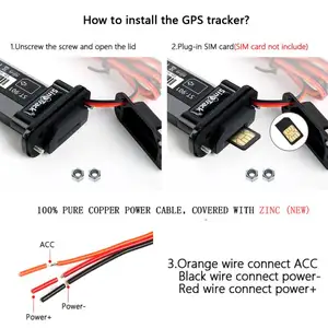 הטוב ביותר GSM GPRS GPS Tracker ST-901 עם זמן אמת מעקב אופנוע רכב