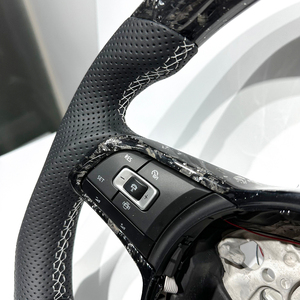 Volant en fibre de carbone forgé argenté avec écran LED pour Volkswagen MK7 <span class=keywords><strong>Golf</strong></span> 7 MK6 MK8 GTI <span class=keywords><strong>GTR</strong></span>, mise à niveau personnalisée, nouveau - Product Image 5