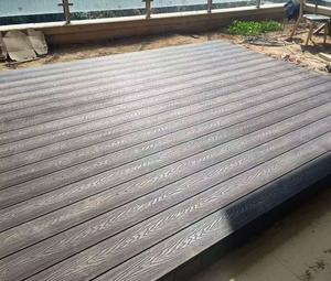 Milieuvriendelijke Moderne Co-Geëxtrudeerde <span class=keywords><strong>Wpc</strong></span>-Vloeren Met Afwerking Van Geborsteld Hout, Klik Installatie Voor Buitenterras - Product Image 2