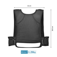 Gilet d'hydratation de course tendance avec fermeture éclair, réfléchissant, ceinture ajustable, respirant, léger, écologique, sac de poitrine toutes saisons