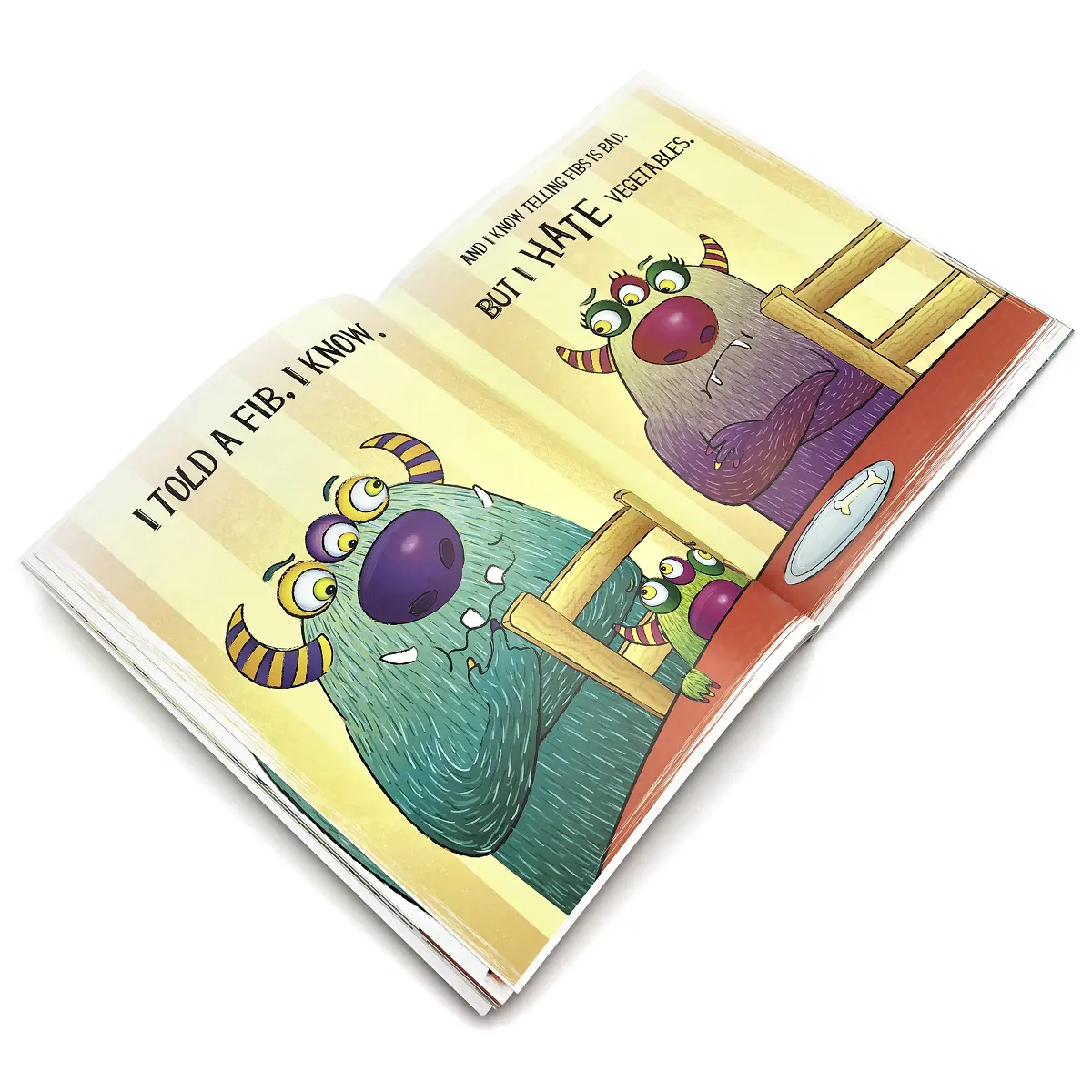 Children paperback kids book thick paper custom design children's softcover book printing