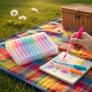 Kaix – Nouveaux ensembles de stylos gel colorés à séchage rapide avec coffret cadeau, idéaux pour la coloration des étudiants - Product Image 4