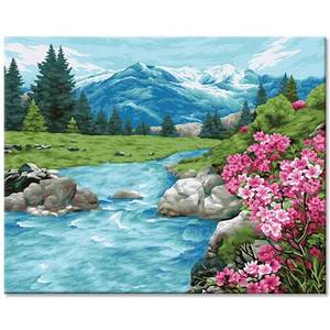Peinture à l'huile paysagère faite à la main XIXI, impression numérique sur toile, style paysage, rectangulaire/carré - Product Image 5