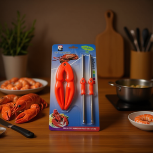 Set di Utensili per Frutti di Mare Marisco, 3 Pezzi con Pinze per Gamberi e Spiedini per Cucinare e Servire, 12 Pezzi - Product Image 2
