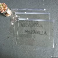 Sac en plastique transparent à fermeture éclair avec logo personnalisé avec emballage à fermeture éclair transparent en PE pour vêtements et chaussettes pour T-shirts