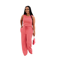 TW728 Nouvelle Collection Été – Style Polyvalent Européen-Américain – Débardeur Amincissant Décontracté pour Femme – Sans Manches, à Lacets, Couleur Unie, en Polyester