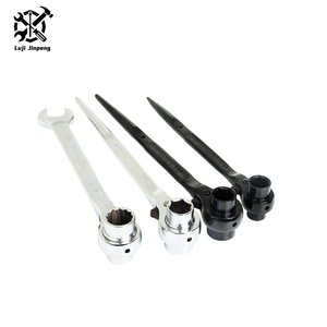 Llave inglesa de Podger de trinquete de cromo vanadio Llave de vaso con acabado de óxido negro y cromado para construcción, andamios - Product Image 1
