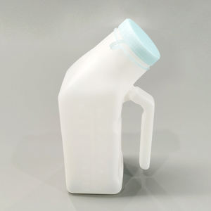 Toptan plastik taşınabilir işemek şişeleri pisuar erkekler için 1000ml karanlık dökülme geçirmez salıncak kapağı kızdırma - Product Image 6