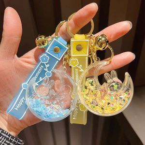 <b>Floating</b> Keychain Creative Cute Milk Tea Beverage Acrylic Liquid Keychain - Product Image 5
