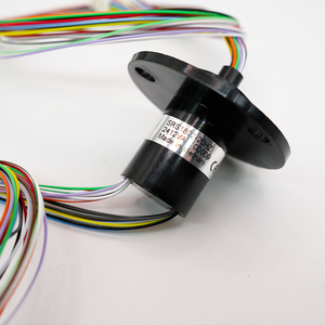 Anneau de contact miniature robuste 20 circuits 2A, capsule conductrice à contact par brosse, connecteur rotatif compact 18 mm de diamètre extérieur pour l'automatisation - Product Image 6