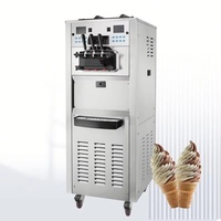 Machine à fabriquer des glaces molles à grande capacité 55L 2+1 saveurs mélangées