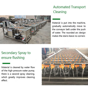 Ligne de <span class=keywords><strong>production</strong></span> et de lavage de légumes complète, machine à laver les légumes-feuilles, machine à laver et à couper les légumes - Product Image 3