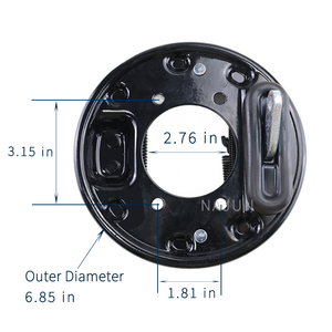 Conjunto de Frenos para Carro de Golf Eléctrico EZGO para <span class=keywords><strong>PDS</strong></span> Yamaha G9-G22, Zapatas para Lado del Conductor y del Pasajero, OEM JW8-F7290-00 JW8-F7280-00 - Product Image 6