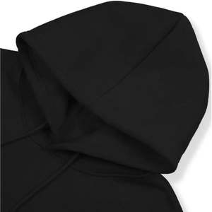 Sweat à capuche unisexe noir personnalisé avec poche, vêtements décontractés pour femmes, 100% coton tricoté, style automne MW-NAN-110707 - Product Image 5