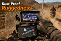Aoocci BM6 - Navigation GPS sans fil Apple CarPlay pour moto - Écran d'affichage étanche pour Harley BMW