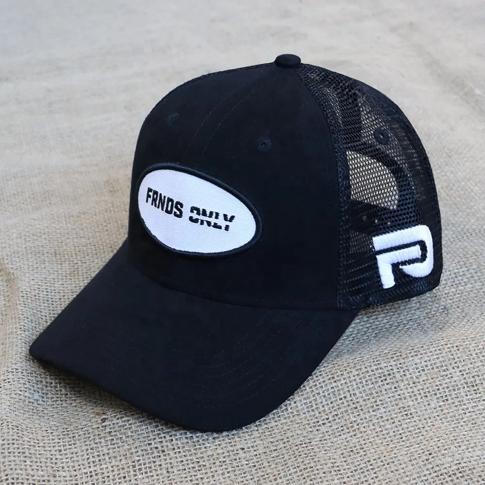 На заказ винтажная неструктурированная 100% хлопковая контрастная вышитая потрепанная шляпа дальнобойщика летняя сетчатая Кепка с аппликацией с логотипом