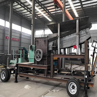 Conveyor à bande vibrant portable et mobile à moteur diesel pour concasseur à mâchoires, capacité 15-60t/h pour ligne de concassage