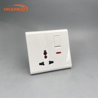 Interruptor de Pared Multifunción de Nepal, Bangladesh y Pakistán, Enchufe Doméstico de 45A/20A, 220V/250V, Unipolar, 3 Vías, 4 Vías, Compatible con NFC, USB-C