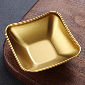 Plat à condiments en acier inoxydable, bol à trempette pour fondue, assiette à sauce soja, barbecue, sushi, vinaigre, plateau à condiments, vaisselle de cuisine - Product Image 4