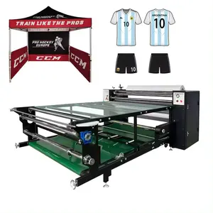 Oil Heating System T Shirt Roller Textile Sublimation Printing Machine / Roller Transfer Heat Press Machine