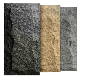 Panel de Piedra de Poliuretano Decorativo para Exteriores, Ligero y Moderno, Panel de Pared 3D de Piedra Artificial de PU - Product Image 5