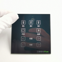 Vidrio Templado Antihuellas para Interruptor de Luz Táctil LED - Panel de Interruptor de Grado Hotelero de 86 mm