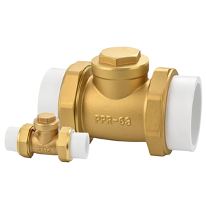 Válvula de Retención Horizontal de Cobre y Latón PPR-63 DN26 para Bomba de Agua y Medidor de Agua - Product Image 1