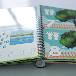 <span class=keywords><strong>Livre</strong></span> éducatif pour enfants sur mesure, papier d'art de haute qualité, cahier de calligraphie monté, livres à colorier entièrement imprimés - Product Image 1