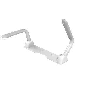 Barre d'appui de sécurité pour salle de bain, en acier doux, pliable, couleur blanche, pour toilettes, thérapie, réadaptation, FUJ - Product Image 2
