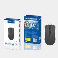 Precio barato Caja de color Embalaje Multi estilo Óptico RGB Ratón para juegos con cable en stock MOQ 100 PCS