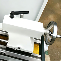 Mesin Bubut Manual Horizontal C0630A, Bodi Besi Cor, Swing 300mm, Bore 38mm, Kecepatan Variabel, Mini, untuk Logam