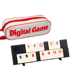 Jeu de Rummy Classique en Carreaux avec Numéros Numériques pour l'Extérieur – En Stock aux États-Unis – Jeu de Loisirs en Plein Air pour Adultes – Logo Personnalisé - Product Image 1