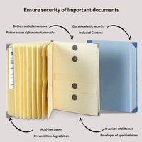 Carpeta de Archivo Tipo Acordeón de Papel Manila para el Caso de que Desaparezco