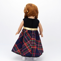 Ensemble de vêtements pour poupée Black Horse de 18 pouces, directement de l'usine, en tissu polyester doux, jouet éducatif DIY, certifié ASTM, modèle 1:4 pour filles