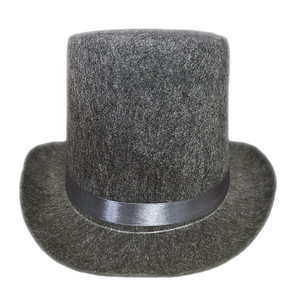 Hot Bán Cao Màu Đen Satin Kết Thúc <span class=keywords><strong>Top</strong></span> <span class=keywords><strong>Hat</strong></span> Cổ Điển Màu Đen Cảm Thấy Cao <span class=keywords><strong>Top</strong></span> <span class=keywords><strong>Hat</strong></span> Cho Ảo Thuật Gia Xiếc Ringmaster Steampunk Nguồn Cung Cấp - Product Image 5