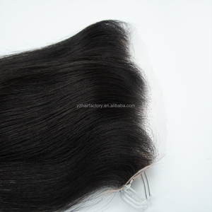 Nouveau design, Topper en dentelle HD à ligne de cheveux naturelle, 100% cheveux humains vierges bruts européens russes, Topper à base de peau pour femmes - Product Image 5