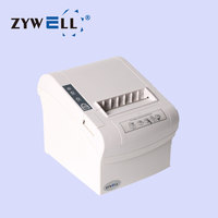 Printer Thermal Bluetooth USB ZYWELL 80mm untuk Usaha Kecil, Printer POS 80mm 58mm