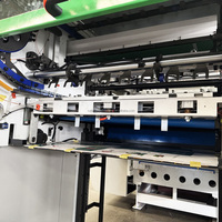 Machine automatique de refusion, pliage et découpe de papier et de carton ondulé à plat haute pression
