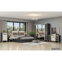 Meubles de chambre à coucher très vendus, design moderne en MDF, lit et placard, meubles de chambre à coucher simples de haute qualité
